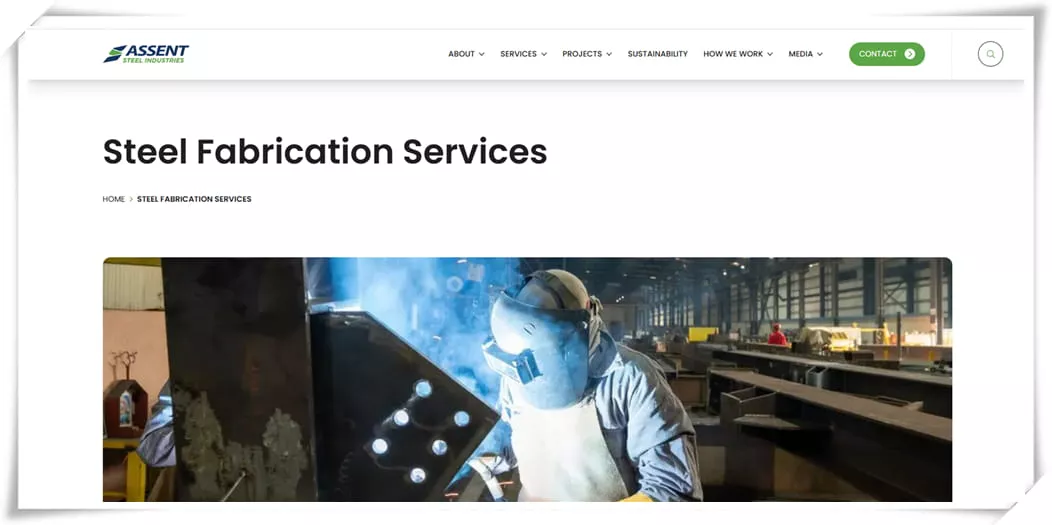 ASSENT Steel heavy steel structure installation UAE